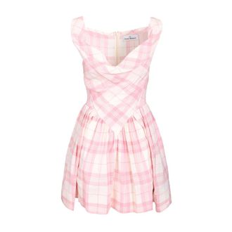 Vivienne Westwood Dames, Jurken, Roze, Maat: S Katoen