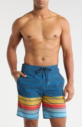 Volcom Quarta Fade Mod 19 Swim Shorts in Deep Blue at Nordstrom Rack, Size 38