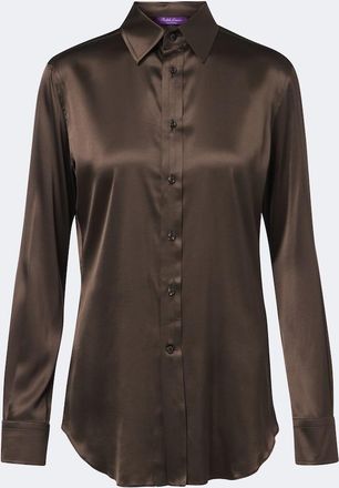 Ralph Lauren Collection Silk-blend satin shirt