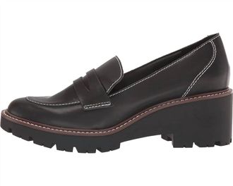 Blondo Womens Dulce Loafers In Black Leather / Calf Leather