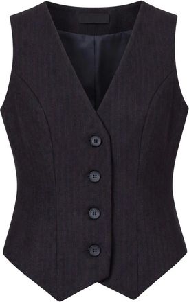 Twentyfourhaitch Chaleco de raya diplom&aacute;tica - Jackets - Mujer - Azul - L