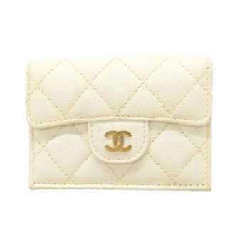 Chanel Pre-owned Wallets, female, White, Size: ONE SIZE Pre-owned Tri-fold Wallet