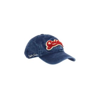 Golden Goose Baseballpet met Terry Patch - unisex - Accessoires - Blauw - Maat: ONE Size Katoen