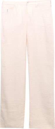 Armani Pale Pink Linen Wide Length Trousers Size 26/66