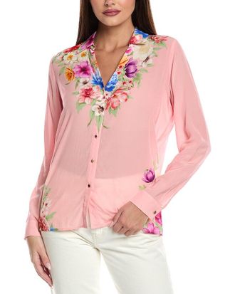 Elie Tahari The Madeline Diamond Blouse