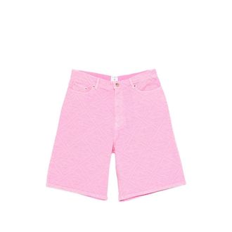 Casablanca Logo-pattern Denim Shorts