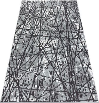 RugsX Rugsx - Alfombra Zara 0w7053 P50 140 - Structural Dos Niveles De Vell&oacute;n Gris Grey 120x170 Cm