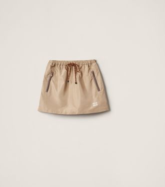 Miu Miu Technical fabric miniskirt