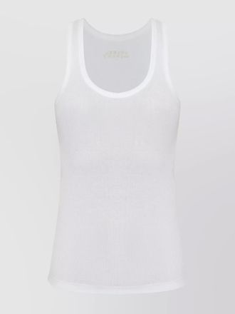 Isabel Marant logo-embroidered scoop neck sleeveless vest