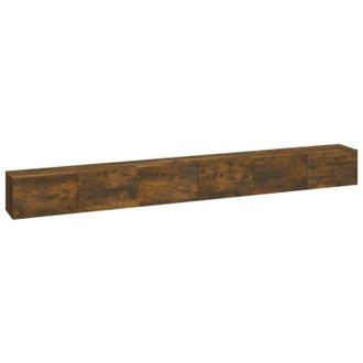 vidaXL Vidaxl - Set De Muebles De Tv 3 Pzas Madera Contrachapada Roble Ahumado