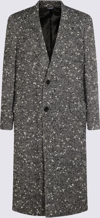 Dolce & Gabbana Coats Blacks And Greys-Uomo