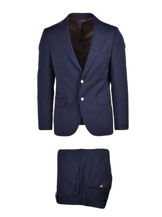 Out / Fit Blue Button Formal Suit