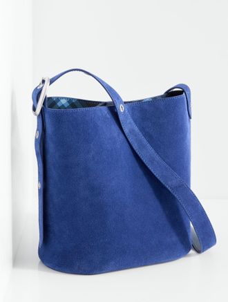 Talbots Cora Suede Bucket Bag - Midnight Sail - 001 Talbots