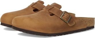 Birkenstock Boston - Oiled Leather (Unisex) Clog Shoes Cognac : EU 43 (US Mens 10-10.5 - Womens 12-12.5) Regular