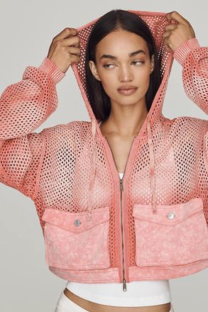 Pilcro Zip-Up Hooded Sweatshirt