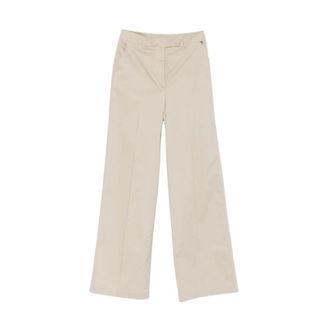Liu Jo Wide Trousers, female, Beige, Size: XS Wide Trousers