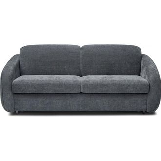 Habitat et Jardin Divano trasformabile express Laurie in tessuto testurizzato - letto 140 cm - 3 posti - Grigio
