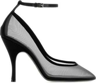 Alaia Black Mesh Pumps