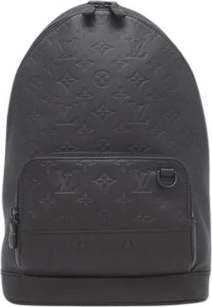 Louis Vuitton Pre-owned Monogram Shadow Sling Bag - Dames - Vintage Rugzakken - Zwart - ONE Size - Leer - Vintage