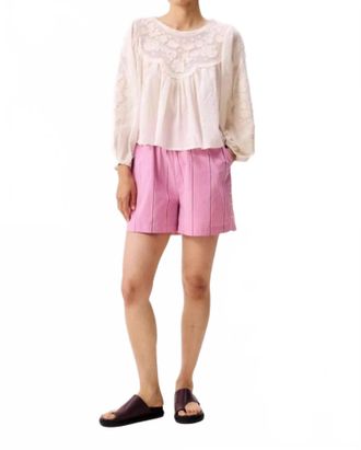 FRNCH Eurybia Curved Hem Short In Pink
