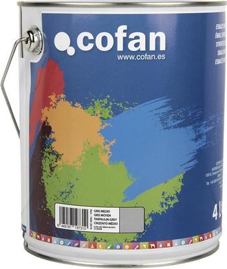 cofan Esmalte Sint&eacute;tico (4 L) Gris Medio, Esmalte Sint&eacute;tico Al Disolvente Disponible En Una Amplia Gama De Colores Y Tonalidades Fabricado A Base De Resinas