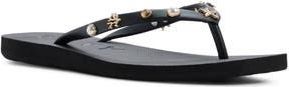 Roxy Hema Shell Stud Flip Flop in Black at Nordstrom Rack, Size 10