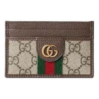Gucci 26 Ophidia Card Case Beige Brown 834795-FAEOI-9746