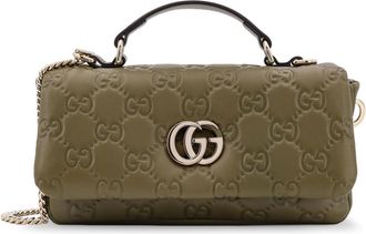 Gucci Mini Gg Milano Leather Handbag With All-over Gg Motif