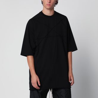 Rick Owens T-shirt Jumbo oversize nera in cotone