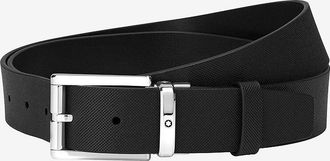 Montblanc G&uuml;rtel aus Leder mit Rautentextur - 35 mm