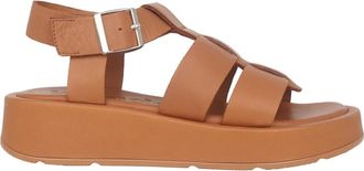 Wonders Bruine damessandaal - model Zahara - Dames - Sandalen - Bruin - 35 EU - Leer - Schoenen