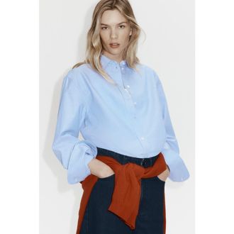 H&M Oxford shirt in Blue at Nordstrom, Size Xx-Large