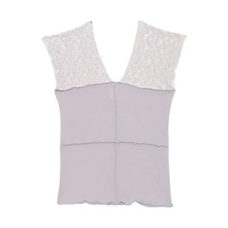 BASERANGE Nehru Tank - Tops - Mujer - P&uacute;rpura - M