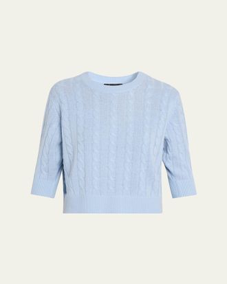 Marc Jacobs Open Back Bow Cable Sweater