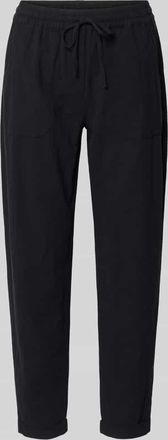 Soyaconcept Hose mit elastischem Bund und Tunnelzug Modell Cissie in BLACK, Gr&ouml;&szlig;e XXL