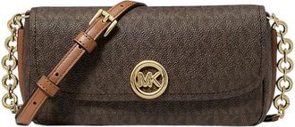 Michael Kors Bolso bandolera peque&ntilde;o Nolita con logotipo Signature - Bags - Mujer - Marr&oacute;n - ONE SIZE