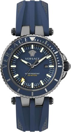 Versace V-Race Diver - Heren - Horloges - Blauw - ONE Size - Accessoires