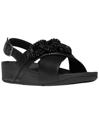 FitFlop Fitflop Lulu Beaded Chain Leather Back Strap Sandal