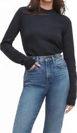 Favorite Daughter Long Sleeve Whitney Top In Navy