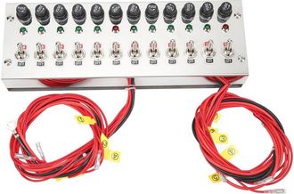 OEM Panel De Interruptores Basculantes Gen&eacute;rico De 12 V&iacute;as, Panel De Interruptores Para Montaje En Salpicadero De 12-24 V Cc, Construcci&oacute;n S&oacute;lida, Superfi