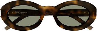 Saint Laurent Sunglasses Sl M136 002 Brown/Green Women