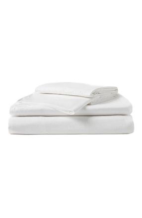 Pact Organic Cotton Organic Room Service Sateen Sheet Set in White at Nordstrom, Size California King
