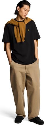 Lyle & Scott Oversized T-Shirt in Jet Black at Nordstrom, Size Xx-Large
