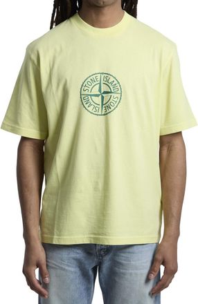 Stone Island Yellow Graphic Logo T-Shirt