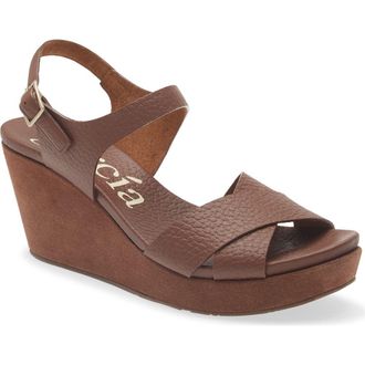 Pedro Garcia Aleyda Wedge Sandal in Chestnut Cervo at Nordstrom, Size 6.5Us