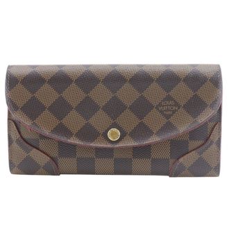 Louis Vuitton Brown Damier Canvas Coin Purse/Coin Case (Pre-Owned)
