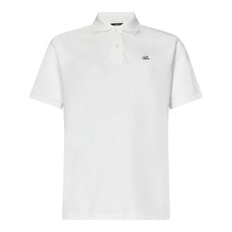 C.P. Company White Polo Shirt Classic Style - male - C.P. Company - Polo Shirts - White - S - Tops