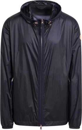Moncler Jassen, Heren, Blauw, L, Leer, Giubbotto Imbottito Donald Glover