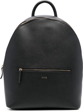 BOSS Zaino in pelle - Nero