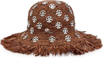Paco Rabanne 1969 Disc Raffia sun hat - Brown - One Size